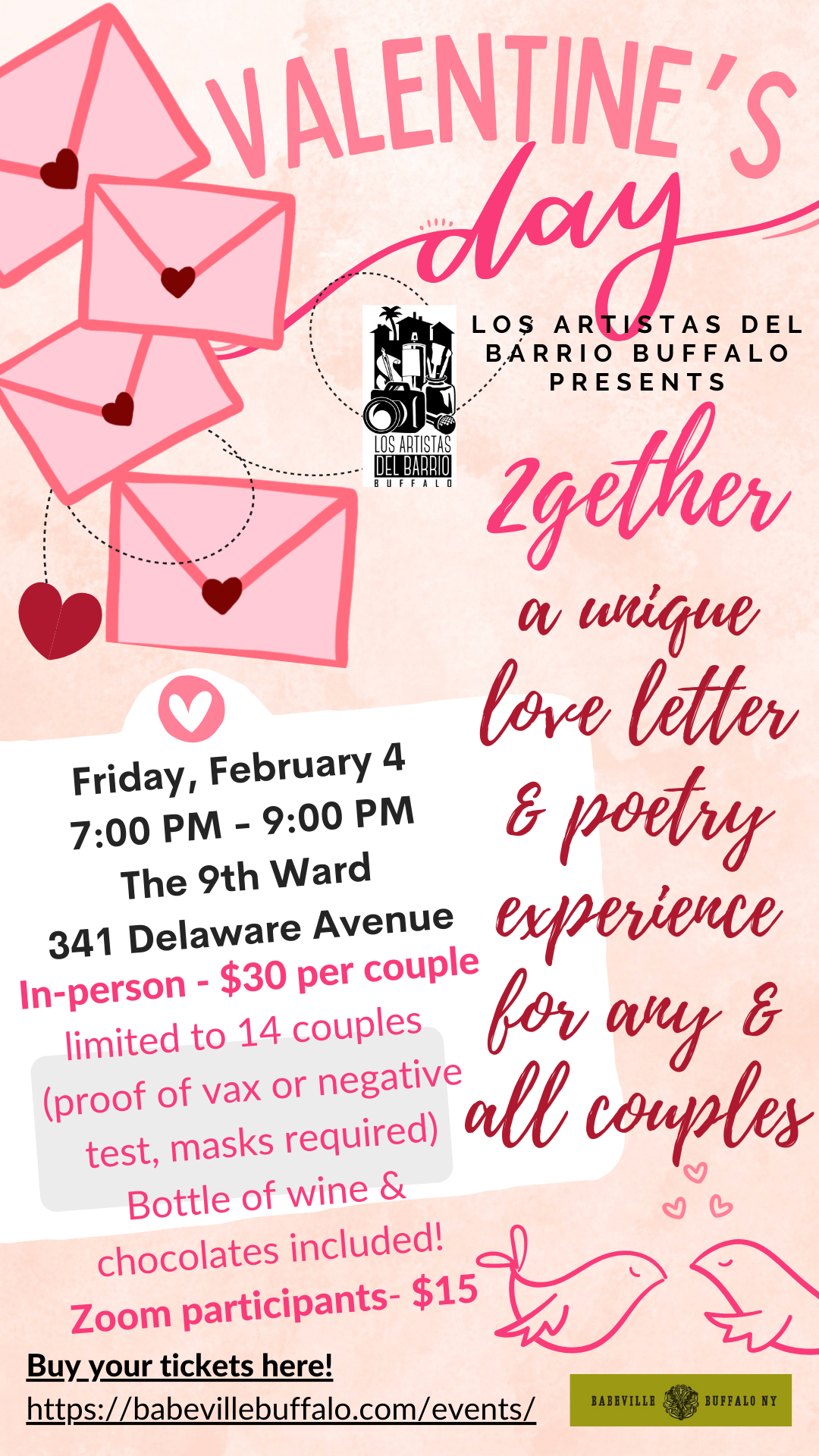 2gether:  A Unique Valentine's Day Love Letter & Poetry Experience with LAdB's Julio Montalvo Valentin