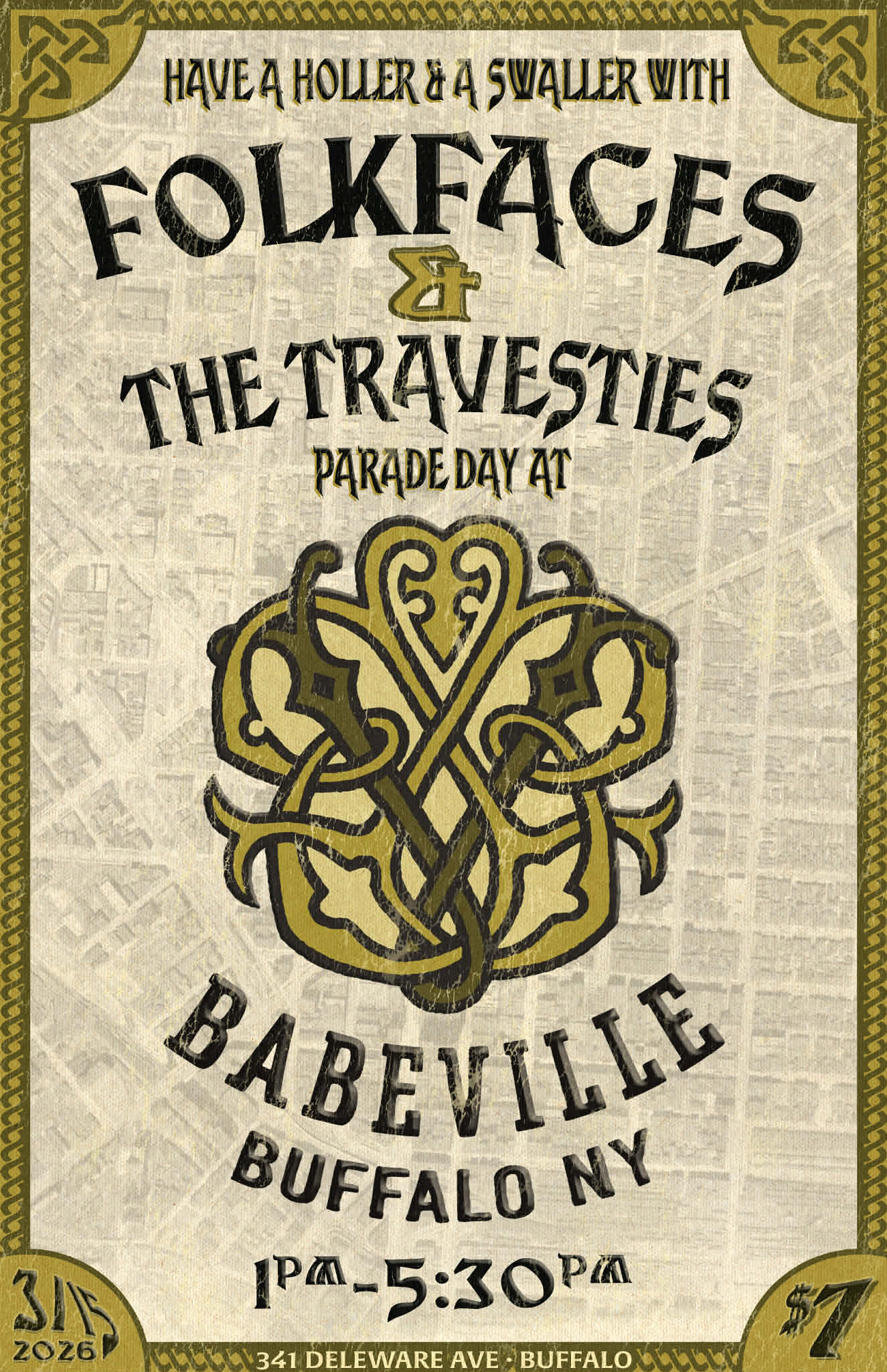 St. Patrick's Day Parade Celebration featuring Folkfaces!