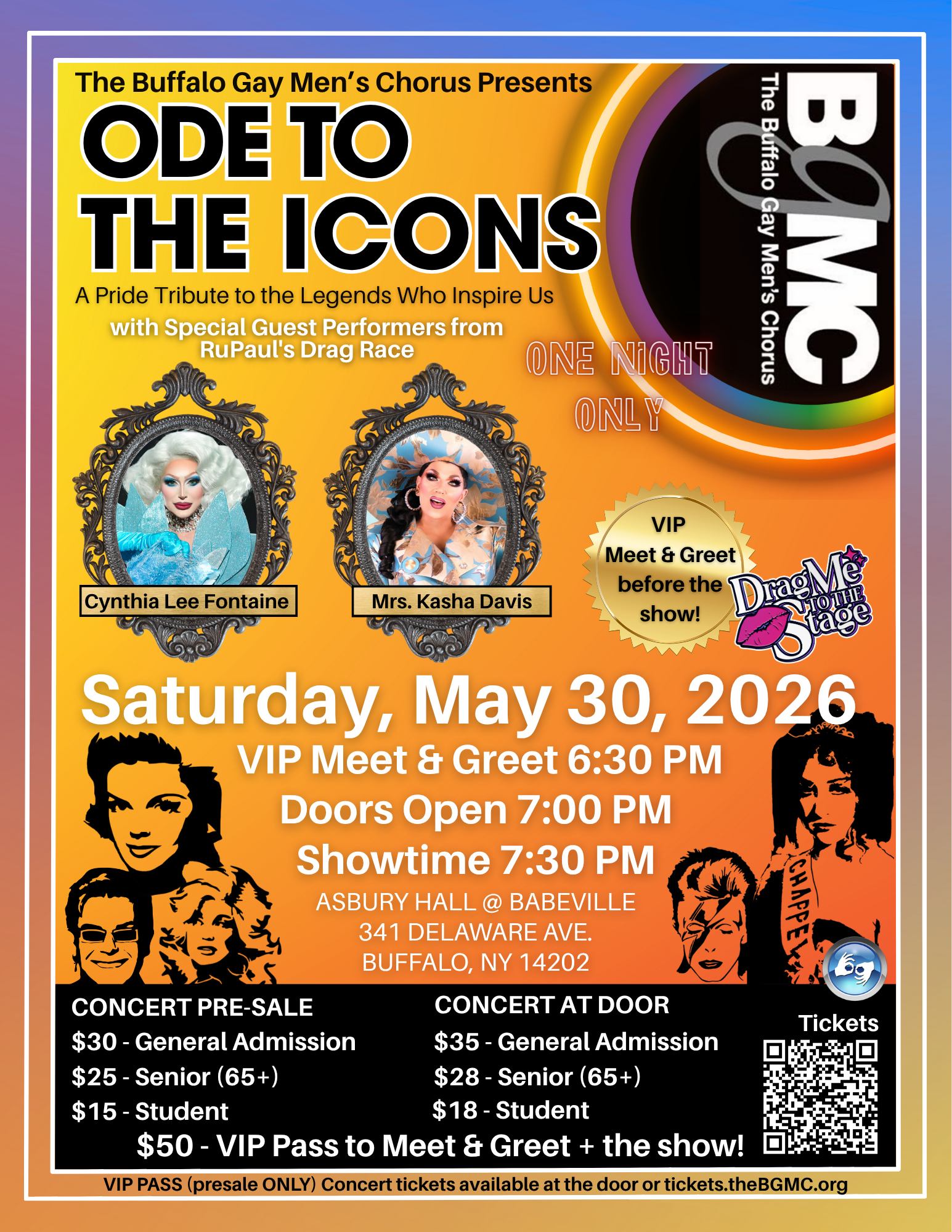 Buffalo Gay Men's Chorus presents Ode to the Icons